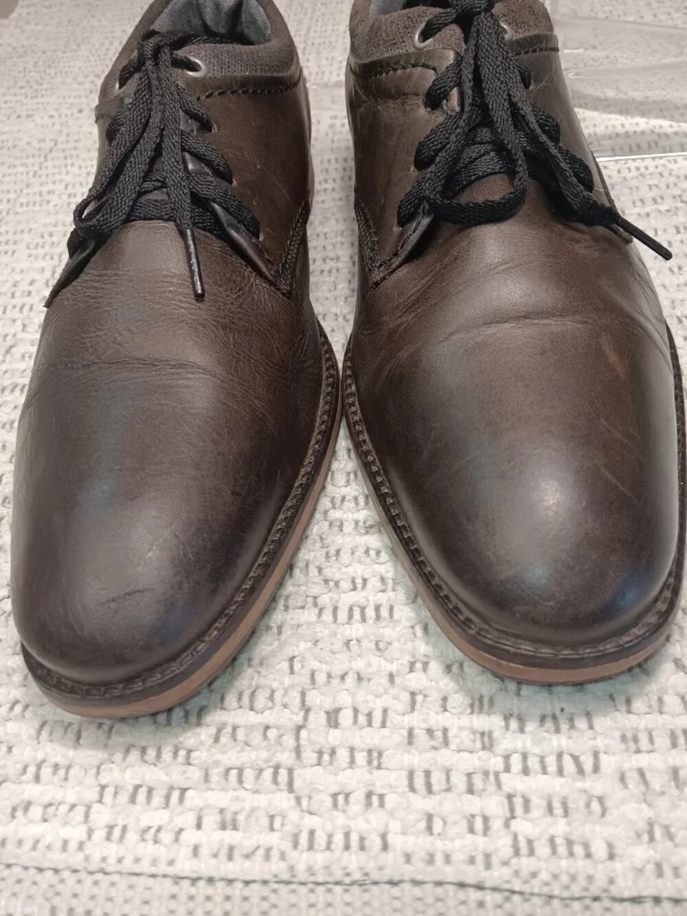 Bullboxer 'Jaspy' Men's Brown Leather Derby Shoes sz 9 US / 42 EU